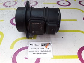 Medidor de Massa de Ar Renault Clio III 1.5 dCi 68 Cv de 2006 - Ref OEM :  H8200299956